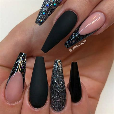 ballerina shaped nail designs|black long stiletto nails ballerina.